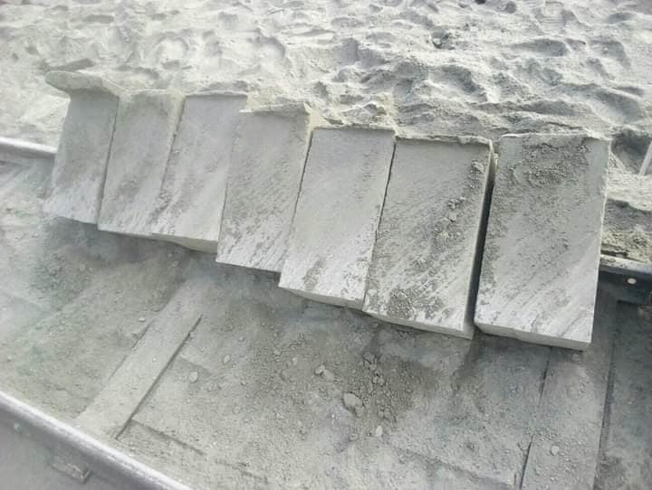 Machine cut stones to be used for building walls